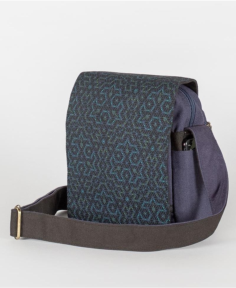 Geometric Printed Zipper Shoulder Bag For Women, Crossbody Bag