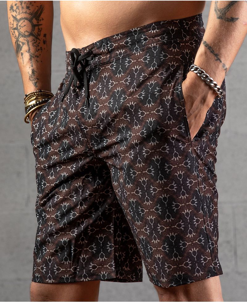 Louis Vuitton Water Monogram Board Shorts, Black, S (Stock Confirmation Required)
