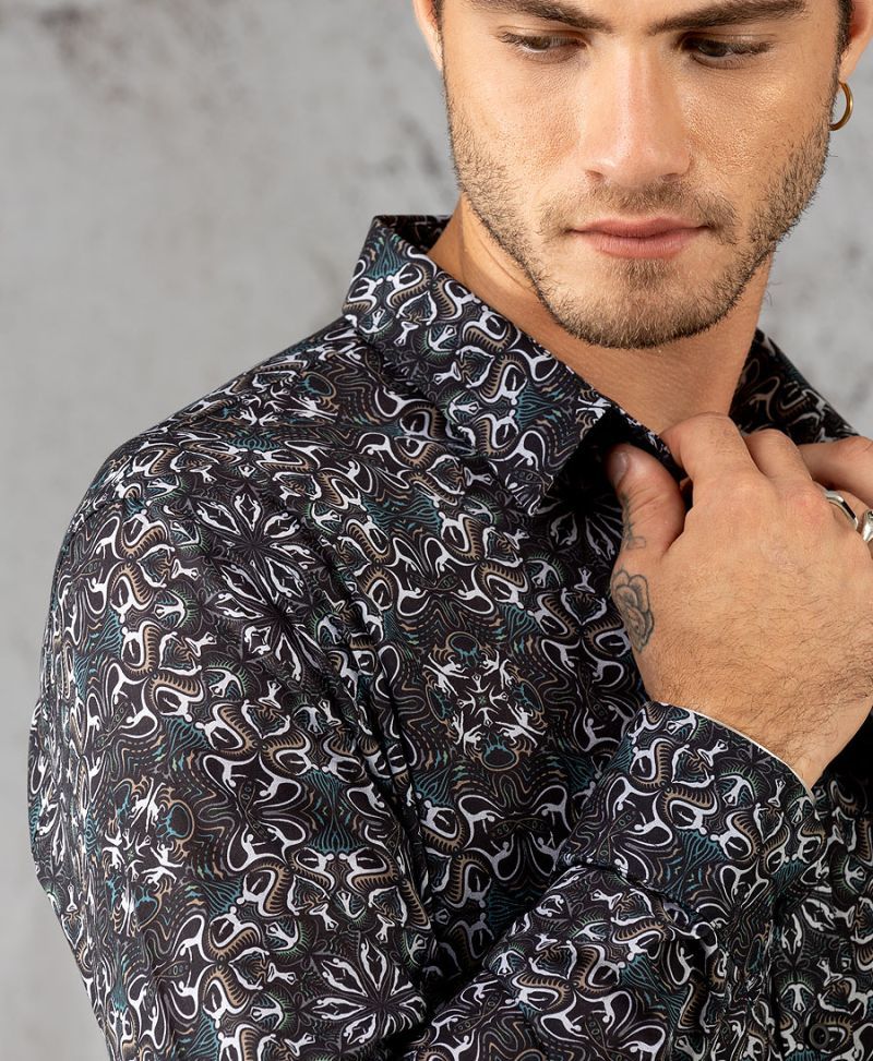 Psychedelic Clothing Mens Button Down Shirts Button Up